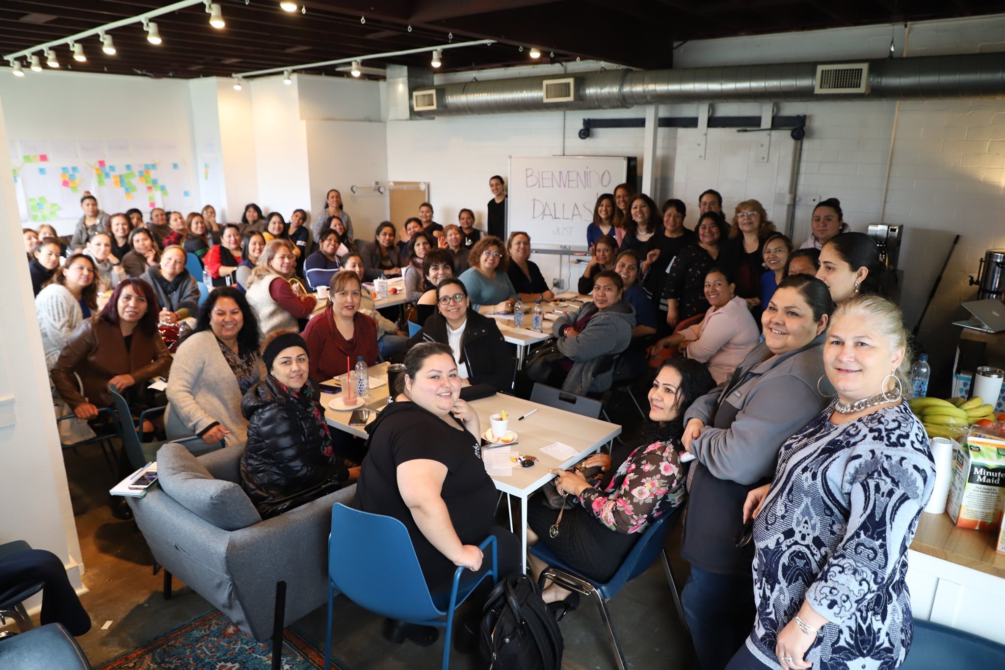 JUST entrepreneurs gather in Austin headquarters to give a warm welcome to Dallas team and community.