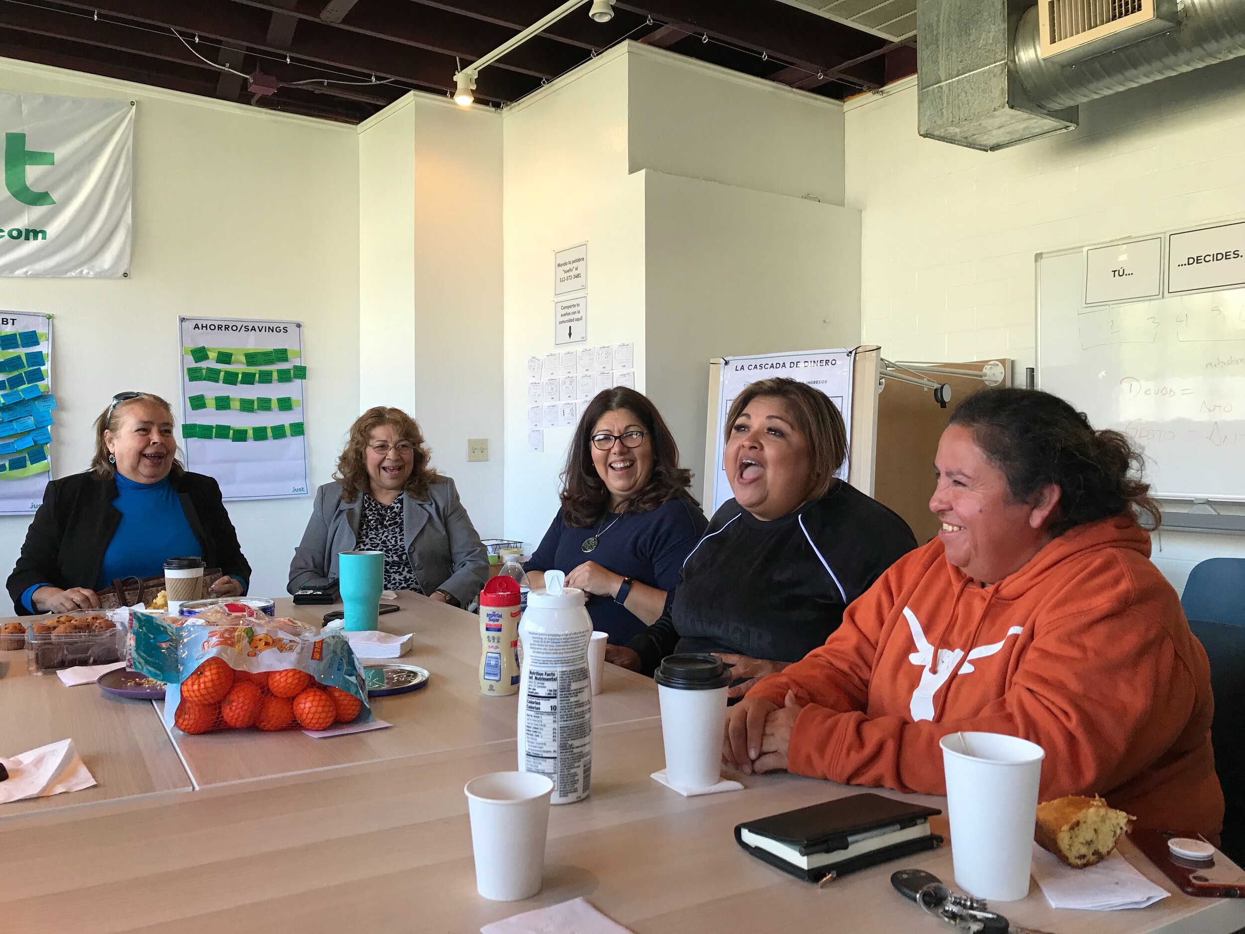 JUST entrepreneurs sharing their goals and experiences over coffee.